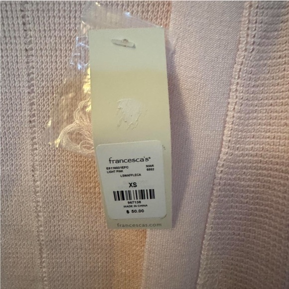 Blue Rain Pink Knit Cardigan Sweater XS nwt - Picture 3 of 5